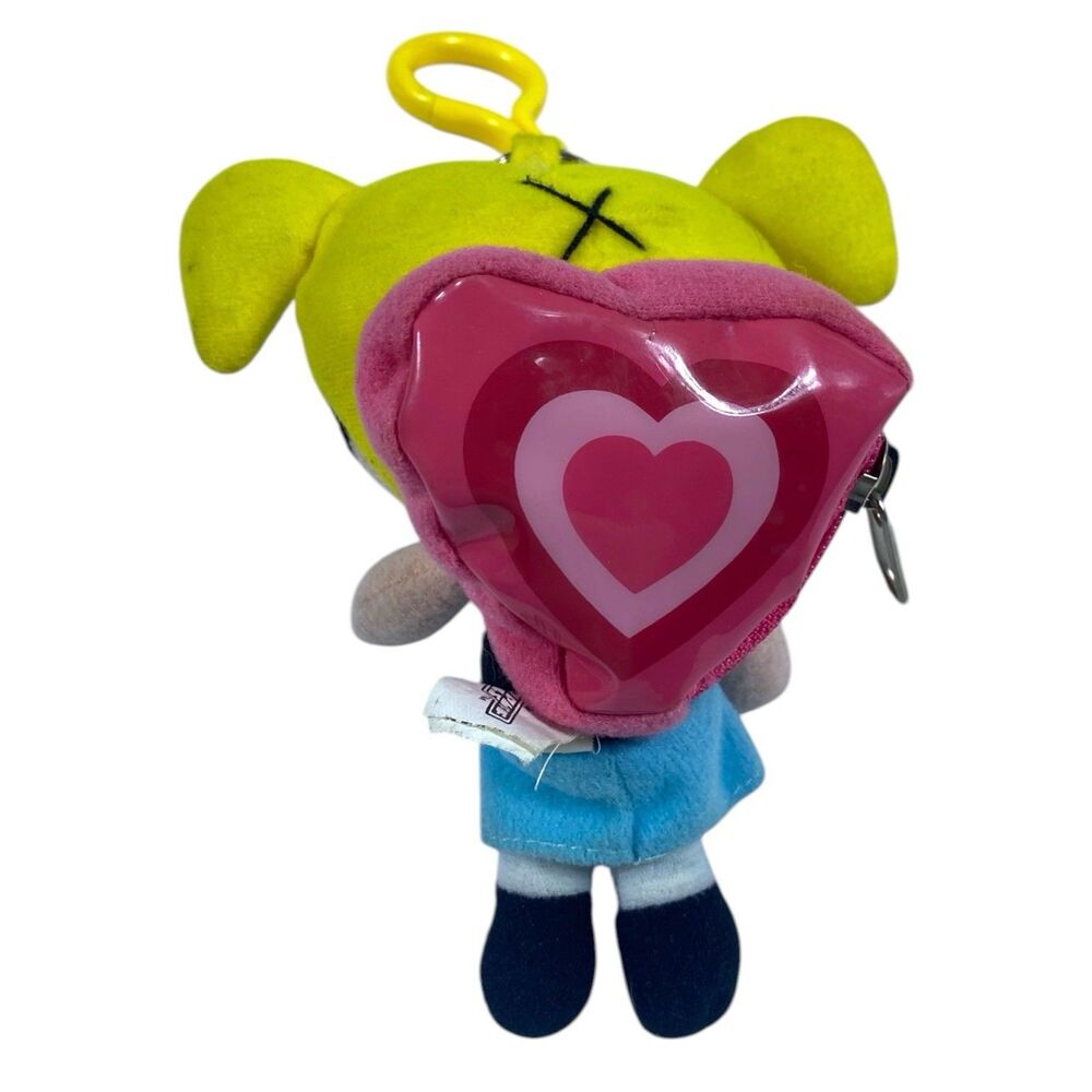 Vtg RARE 2000 Powerpuff Girls Bubbles Wearing Backpack Keychain Cartoon Network - Picture 2 of 5